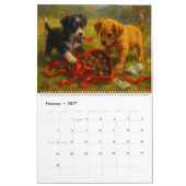 Zwei süße Welpen Kalender (Feb 2027)