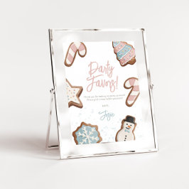 Zwei süße Winter Geburtstagsparty Gunst Signing Einladung