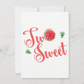 Zwei süße zweite Geburtstagseinladungen Einladung (Rückseite)