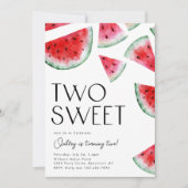 Zwei Süßwassermelonen zum Geburtstag Einladung (Vorderseite)