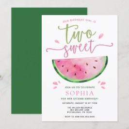 Zwei Süßwassermelonen zum Geburtstag Einladung