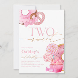 Zwei Sweet 2. Geburtstag Einladung