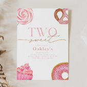 Zwei Sweet 2. Geburtstag Einladung