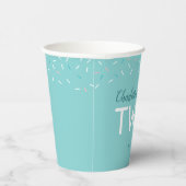 Zwei Sweet Aquamarin Zuckerguss Girl 2. Geburtstag Pappbecher (Rechts)