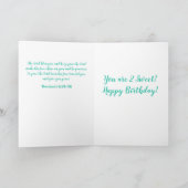 Zwei Sweet Birthday Card Karte (Innenseite)
