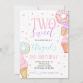 ZWEI Sweet Birthday Einladung (Vorderseite)