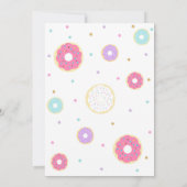Zwei Sweet Birthday Einladung Donut 2. Geburtstag (Rückseite)