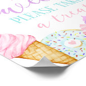 ZWEI Sweet Birthday Leckerei Unterschreiben Poster (Ecke)