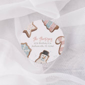 Zwei Sweet Birthday Rücksendeadresse Runder Aufkleber