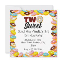 Zwei Sweet Donut 2. Thema Farbige Geburtstagsparty