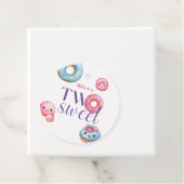 Zwei Sweet Donut Geburtstagsparty Geschenkanhänger (Beispiel)