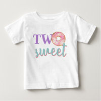 Zwei Sweet Donut Girl zum zweiten Geburtstag Outfi