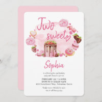 Zwei Sweet Donut Macaron Leckereien 2. Geburtstag