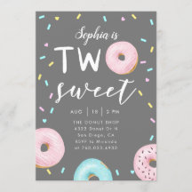 Zwei Sweet Donut Thema Geburtstagsparty