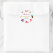 Zwei Sweet Girl 2. Geburtstag Runder Aufkleber (Tasche)