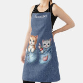 Zwei Sweet Kittens Cat All-over Print Schürze (InSitu)