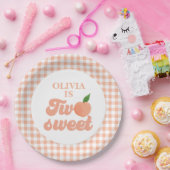 Zwei Sweet Peach Birthday Paper Teller (Party)