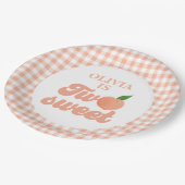 Zwei Sweet Peach Birthday Paper Teller (Schrägansicht)