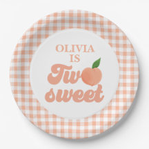 Zwei Sweet Peach Birthday Paper Teller