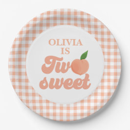 Zwei Sweet Peach Birthday Paper Teller