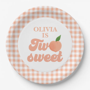 Zwei Sweet Peach Birthday Paper Teller