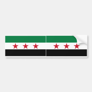 ZWEI Syrien Flagge Autoaufkleber