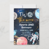 Zwei Tage auf dem Mond Einladung (Vorderseite)