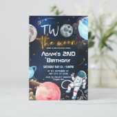 Zwei Tage auf dem Mond Einladung (Stehend Vorderseite)