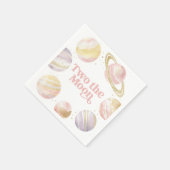 Zwei Tage auf dem Mond Weltraum Serviette (Ecke)