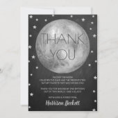 Zwei Tage der Mond Dankeskarte (Vorderseite)