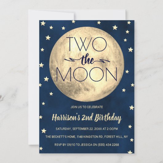 Zwei Tage der Mond Einladung (Vorderseite)