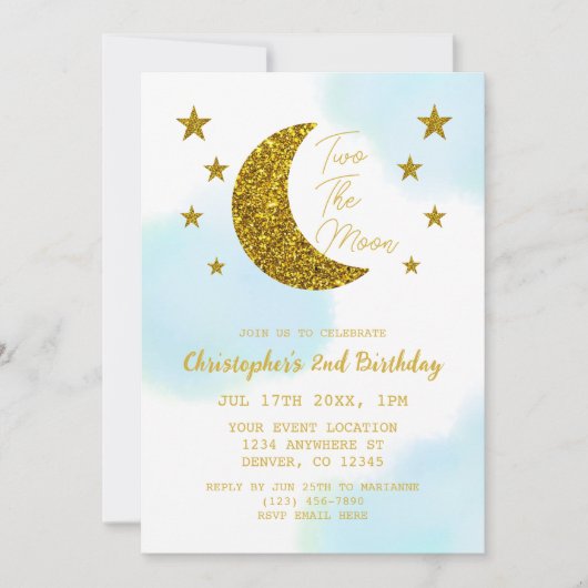 Zwei Tage der Mond Einladung (Vorderseite)