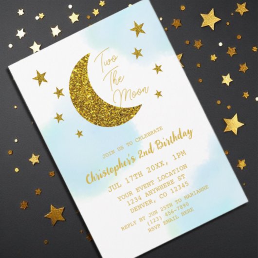 Zwei Tage der Mond Einladung