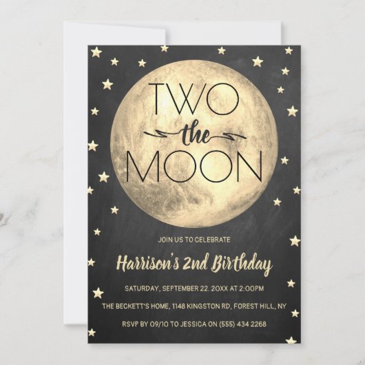 Zwei Tage der Mond Einladung (Vorderseite)