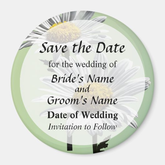 Zwei Tage in Sunshine Save the Date Magnet (Vorne)