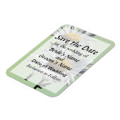Zwei Tage in Sunshine Save the Date Magnet (Linke Seite)