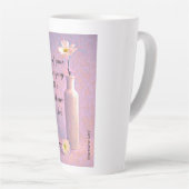 Zwei Tage Matthew 6:27 Latte Tasse (Rechte Ecke)