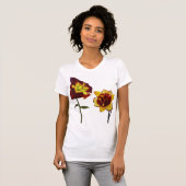 Zwei Taglilien mit Chat T-Shirt (Vorne ganz)