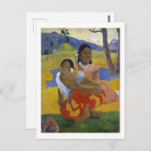 Zwei tahitianische Frauen, Gauguin Postkarte (Vorne/Hinten)