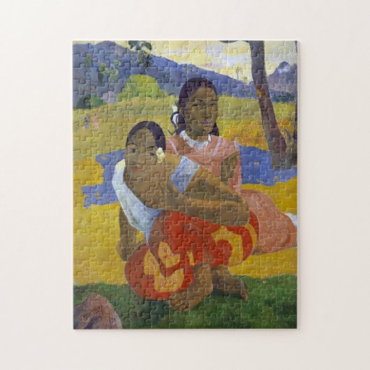 Zwei tahitianische Frauen, Gauguin Puzzle (Vertikal)