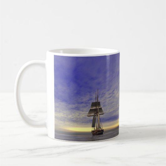 Zwei Tallships Kaffeetasse (Links)