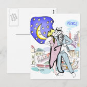 Zwei Tanger in Venedig Postkarte (Vorne/Hinten)
