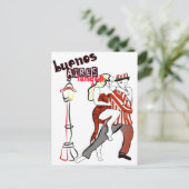 Zwei Tangueritos Tango Postkarte (Stehend Vorderseite)