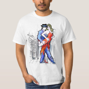 Zwei Tangueros in London-Tango T-Shirt