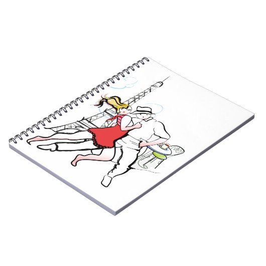 Zwei Tangueros in Paris Notizblock (Linke Seite)