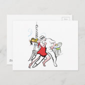 Zwei Tangueros in Paris Postkarte (Vorne/Hinten)