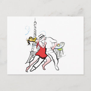 Zwei Tangueros in Paris Postkarte