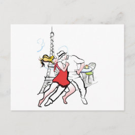 Zwei Tangueros in Paris Postkarte