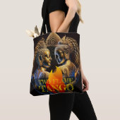 Zwei tanzende Buddhas-Tasche Tasche (Von Nahem)