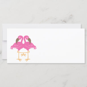 Zwei tanzende Flamingos